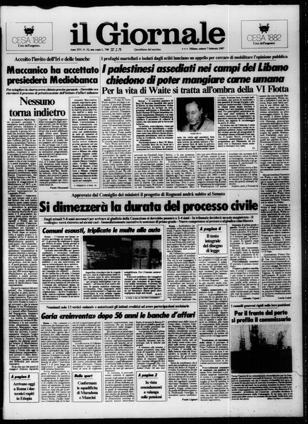 Il giornale : quotidiano del mattino